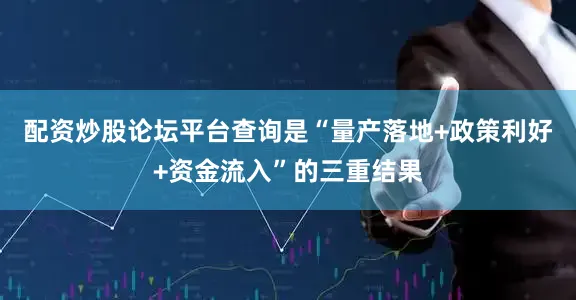 配资炒股论坛平台查询是“量产落地+政策利好+资金流入”的三重结果